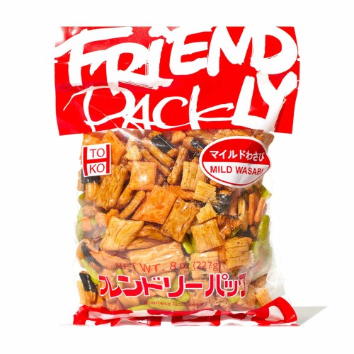 Friendly Pack Rice Crackers Mild Wasabi