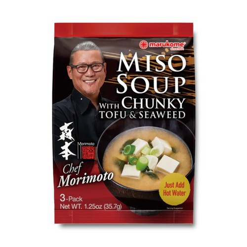 MARUKOME NISO SOUP W/ CHUNKEY TOFU & SWEED