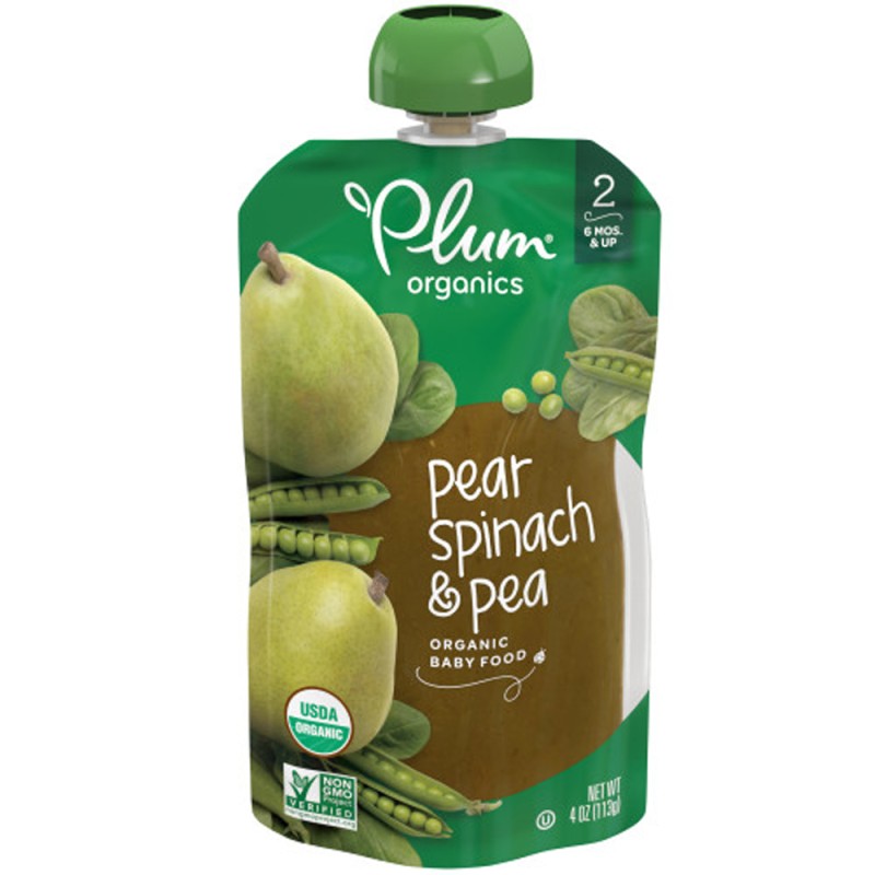 Plum Organics Pear Spinach and Pea