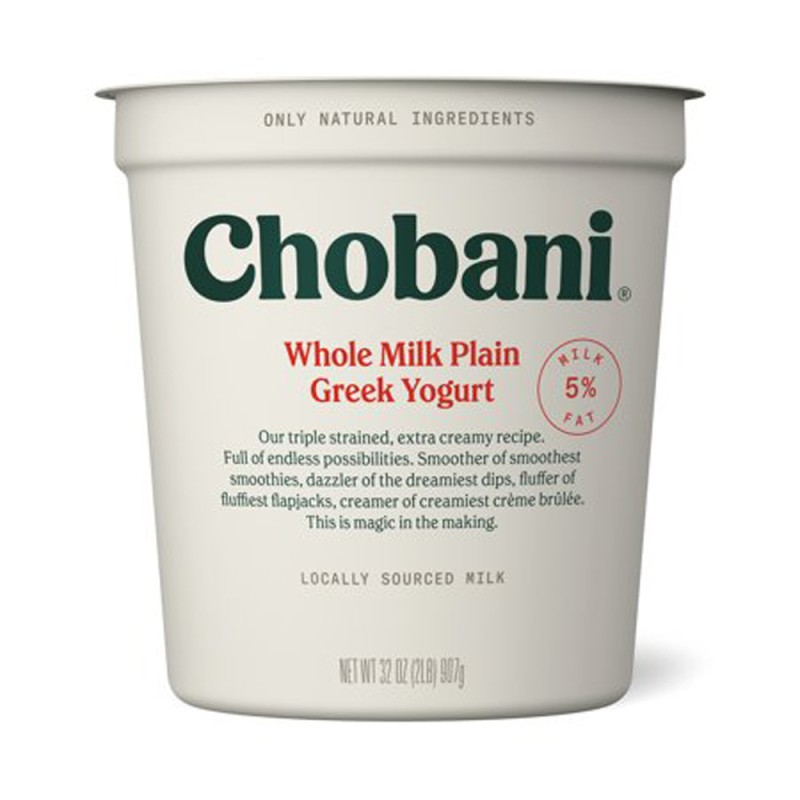 CHOBANI WHOLE MILK PLAIN