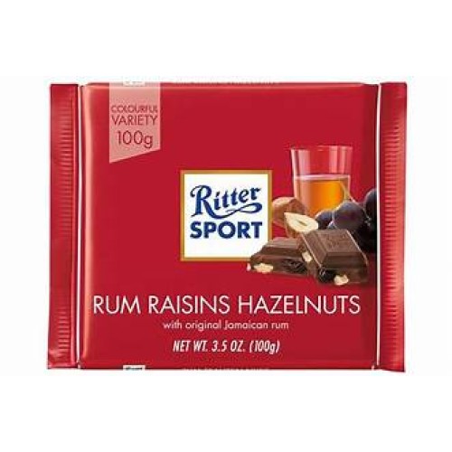 Ritter Sport Rum Raisins & Hazelnuts