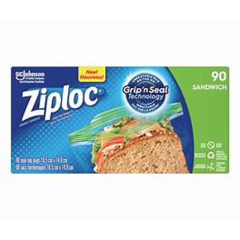 Ziploc Sandwich Bags, 90 Count